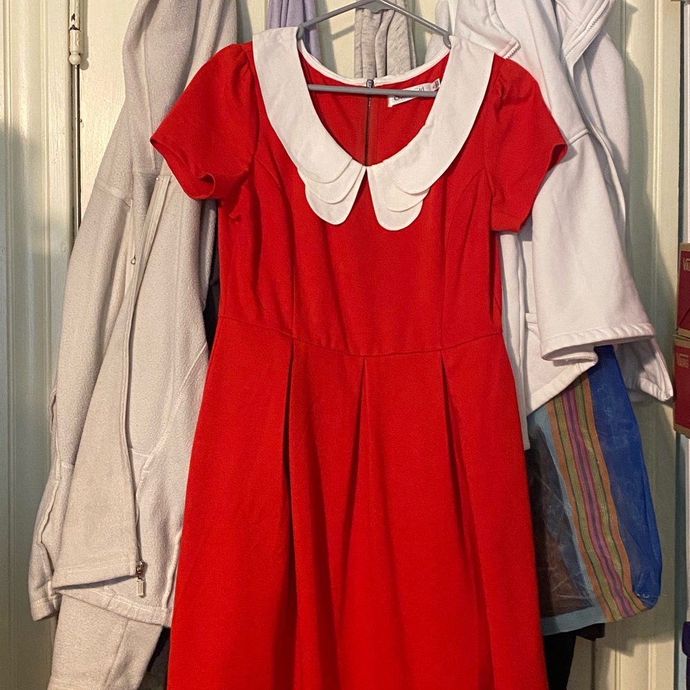 ModCloth Sunny Girl Red Dress. New without tags